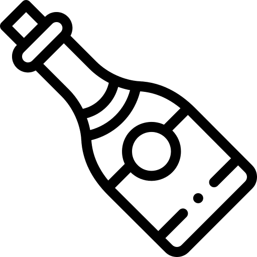 Champagne celebration cork champagne icon