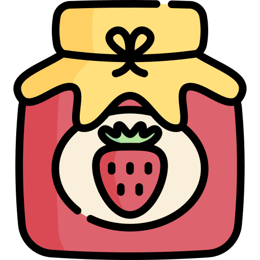 Jam jam conserve food icon