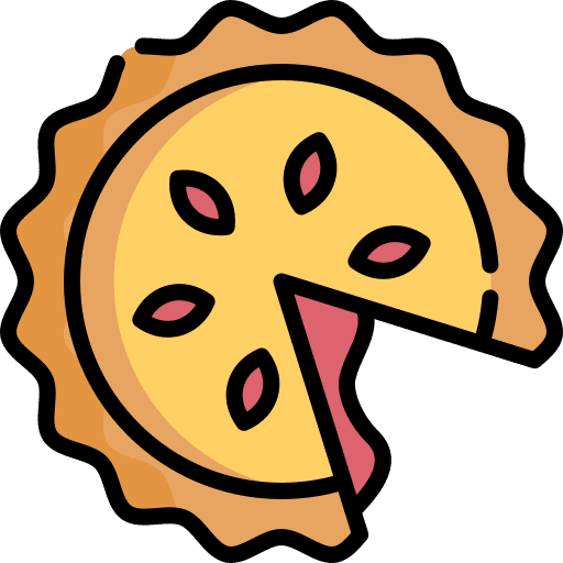 Pie food and restaurant dessert sweet icon