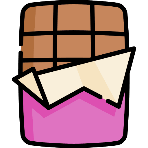 Chocolate chocolate bar sweet snack icon