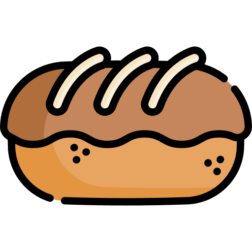 Chocolate food and restaurant bakery french icon