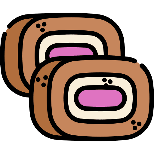 Chocolate roll chocolate roll bakery sweet icon
