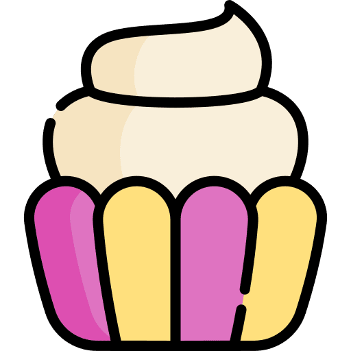 Cupcake bakery baked birthday icon