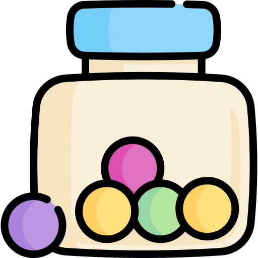 Gums food and restaurant candy gum icon