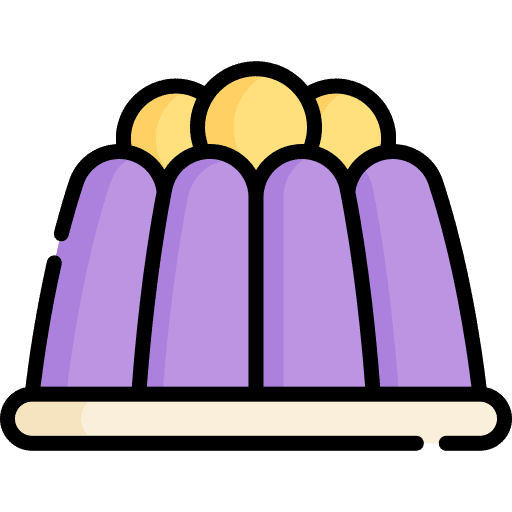 Jelly dessert pudding gastronomy icon