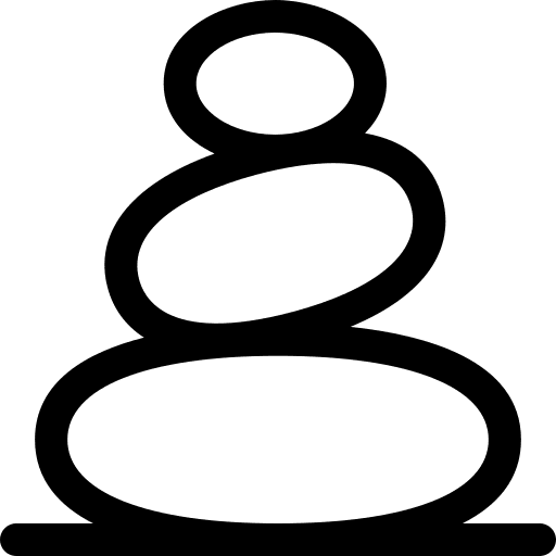 Stones cultures nature spa icon