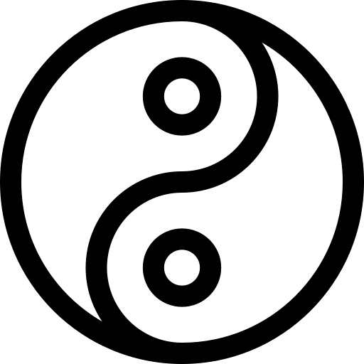 Yin yang symbol yin yang symbol religion shapes and symbols icon