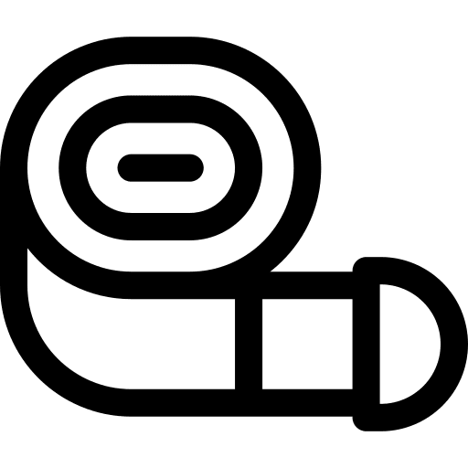 Yoga equipment exercises stretching icon