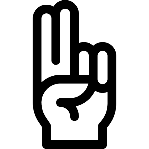 Hand chakra wellness equilibrium icon