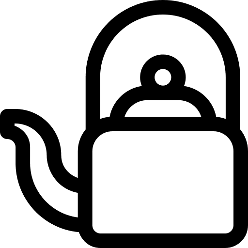 Kettle boil pot furniture and household icon