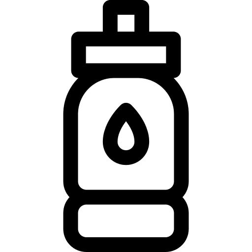 Water bottle reusable bottle gym food and restaurant icon