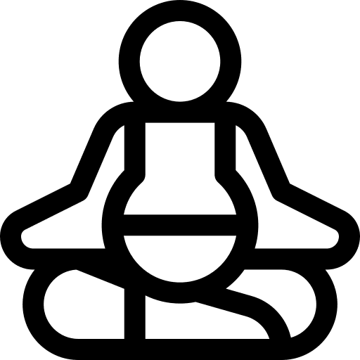 Yoga pose lotus avatar yoga pose icon