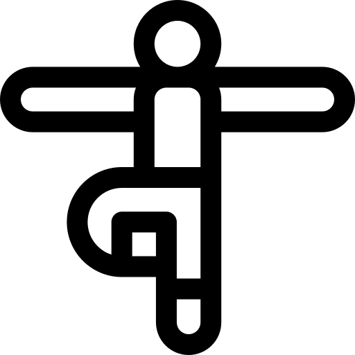 Yoga pose people relaxing stretch icon