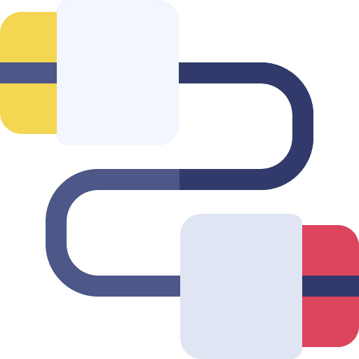 Cable port cable technology icon