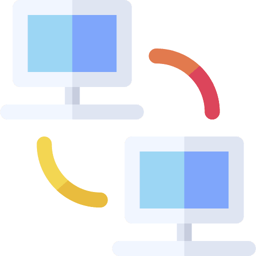 Computer network connection internet connection icon