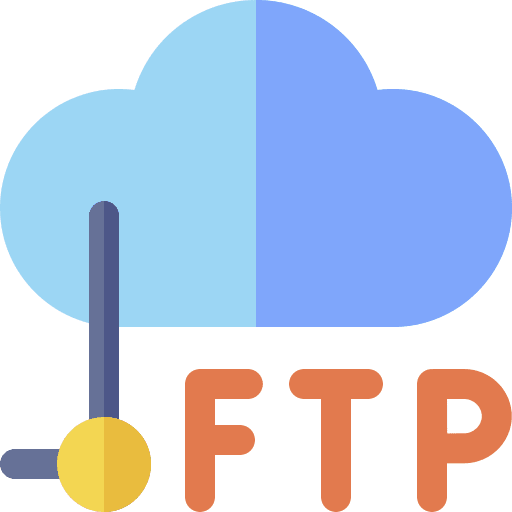 Ftp cloud storage interface icon