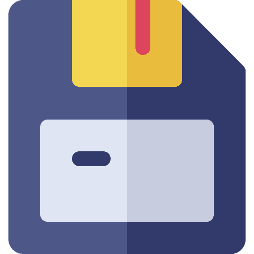 Floppy disk saved floppy disk interface icon