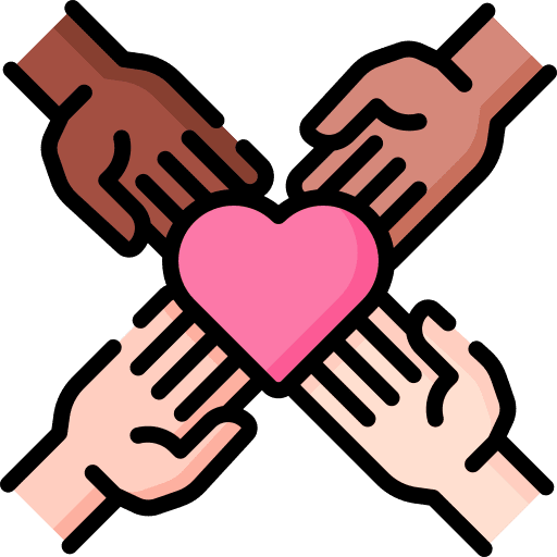 Unite inclusion no racism together icon