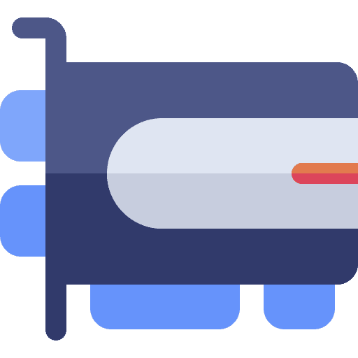 Video card electronic device hardware icon