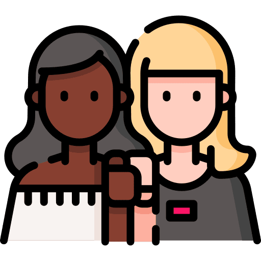 Friend people girl empathy icon