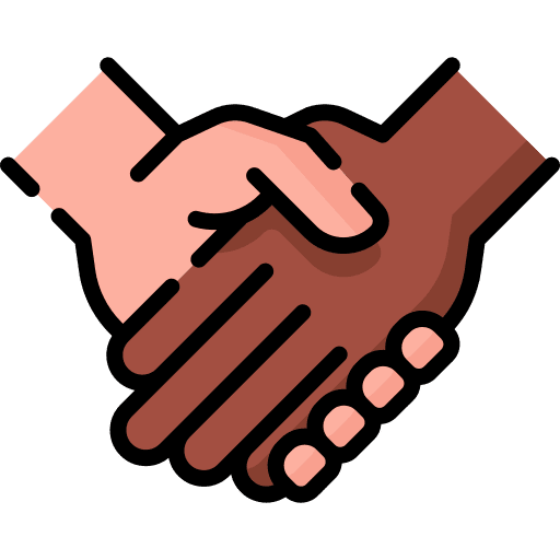 No racism hands and gestures no racism tolerance icon