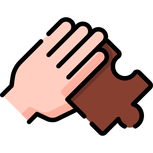 Puzzle solution puzzle piece fit icon