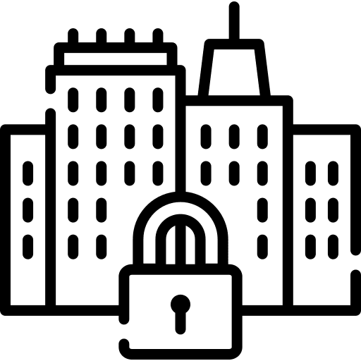 Lockdown protection lockdown healthcare and medical icon