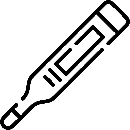 Thermometer sick thermometer hot temperature icon