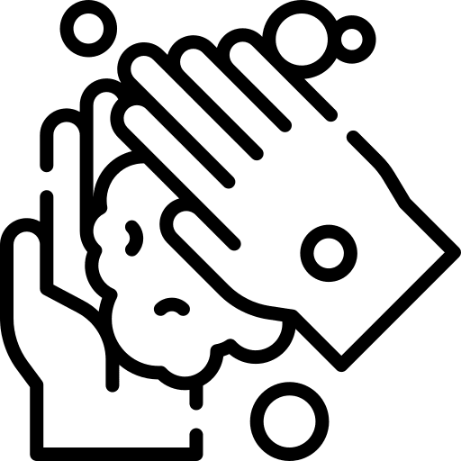 Washing hands cleaning hygiene hands and gestures icon