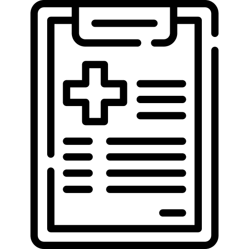 Medical check seo report clipboard report icon