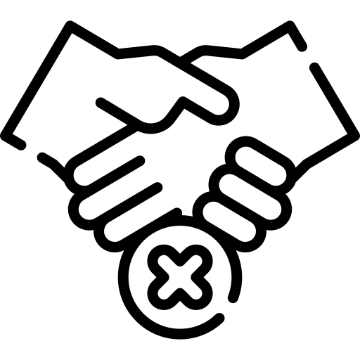 No handshake forbidden coronavirus hands and gestures icon