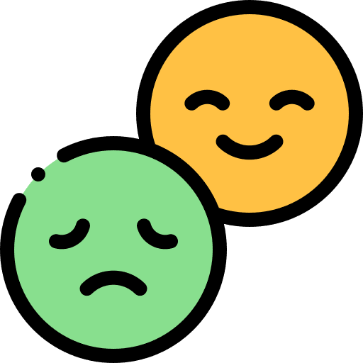 Emoticons smileys sadness face icon