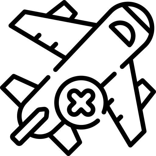 No travelling no travelling forbidden aeroplane icon