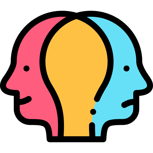 Bipolar mental psychology sad icon