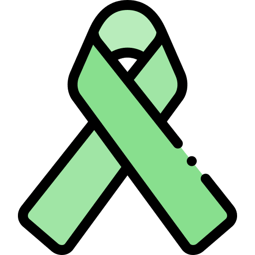Ribbon awareness ribbon healthcare and medical icon