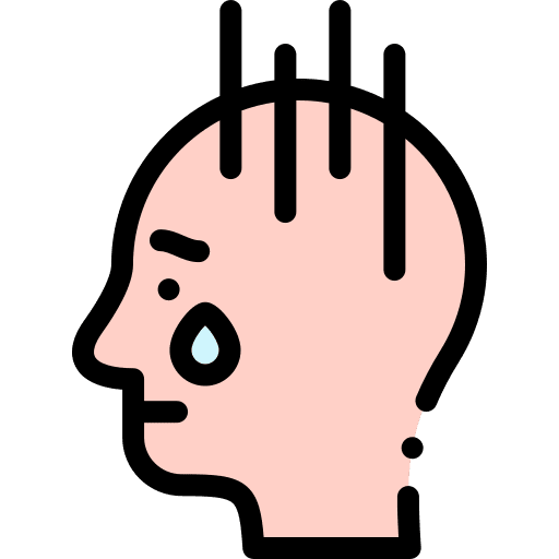 Sad sad psychology healthcare and medical icon