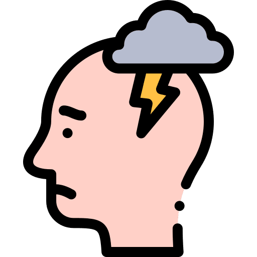Anxiety depression mental stress icon