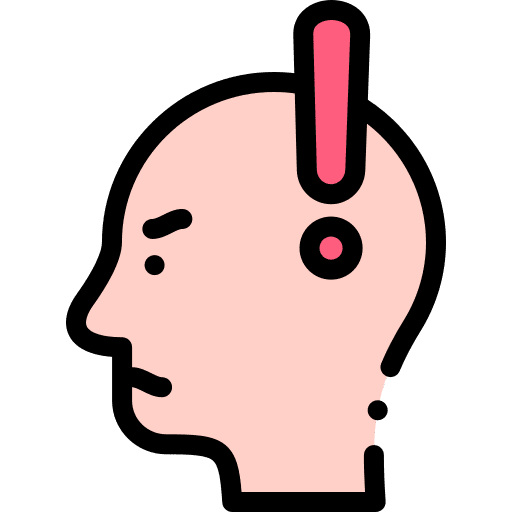 Anxiety intelligence thinking user icon