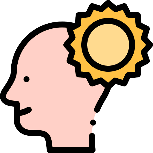 Happy healthcare and medical happy intelligence icon