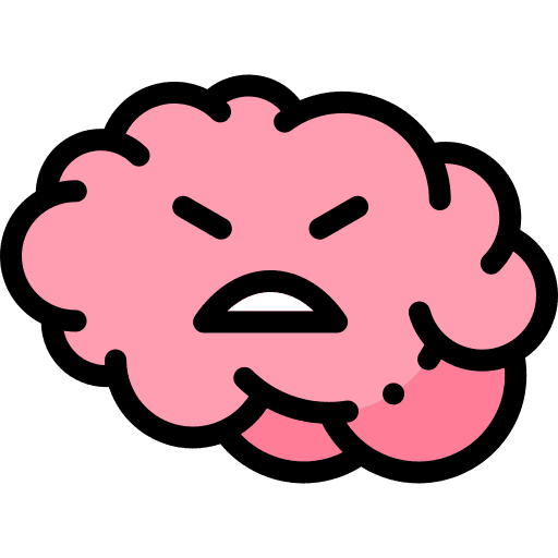 Human brain healthcare and medical human brain body part icon