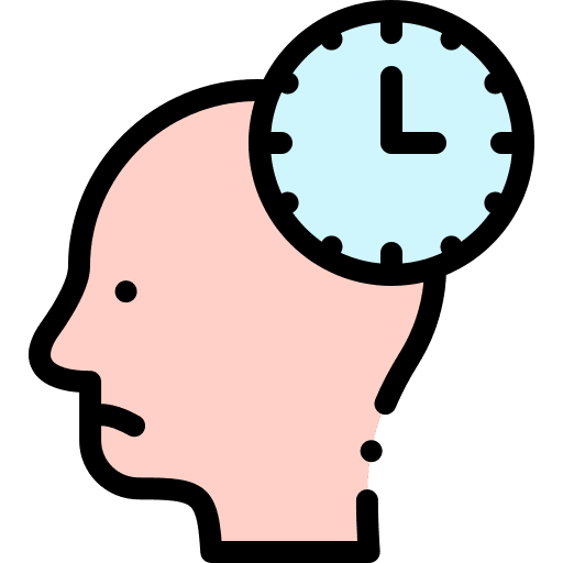Insomnia clock sleep deprivation mind icon