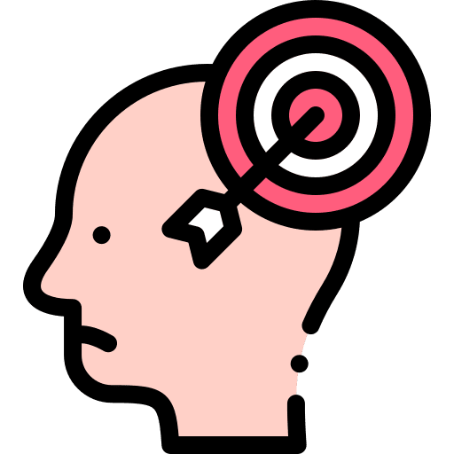Obsession psychology head mental icon