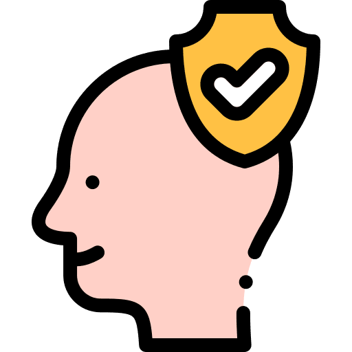 Secure security secret body part icon