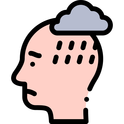 Stress healthcare and medical thinking psychology icon