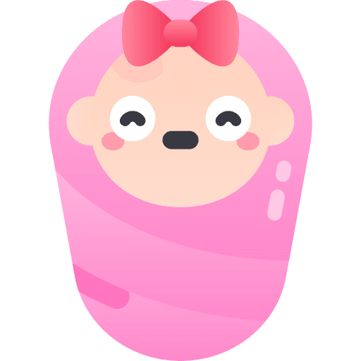 Baby girl girl baby child icon