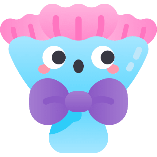 Flower bouquet blossom ribbon gardening icon