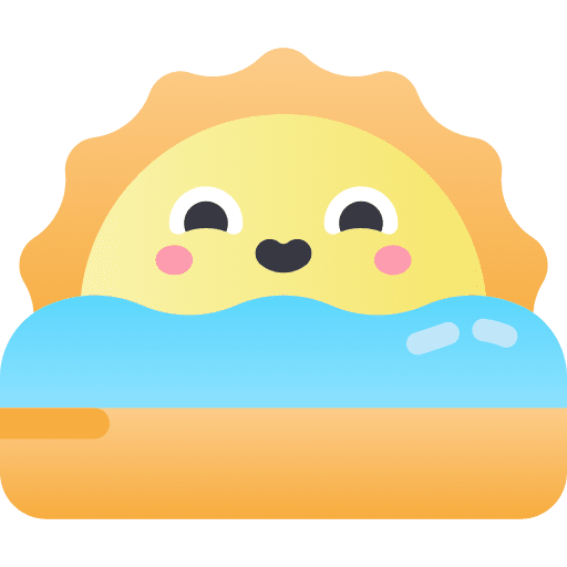 Beach water summer sea icon