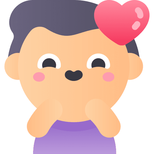 Boy profile valentines day feelings icon