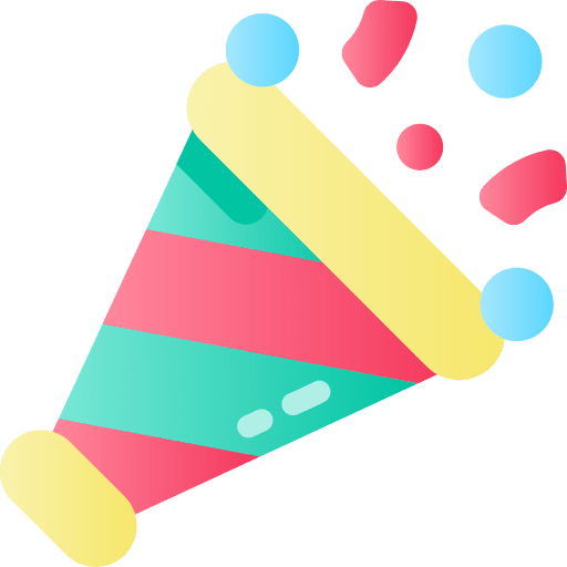 Confetti entertainment fun birthday icon