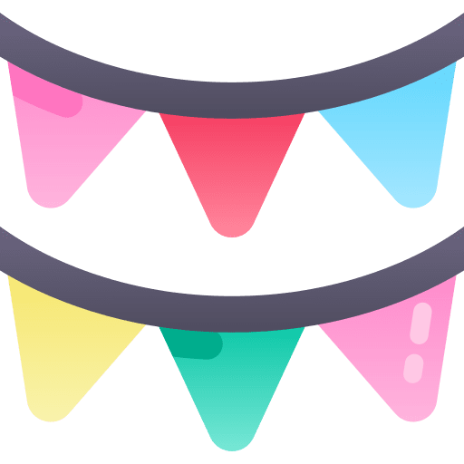 Garland decoration party ornaments icon